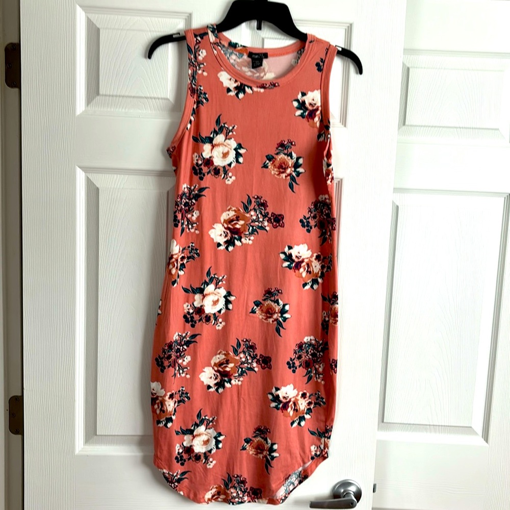 RUE 21 Floral Dress in Terracota Pink Size Large